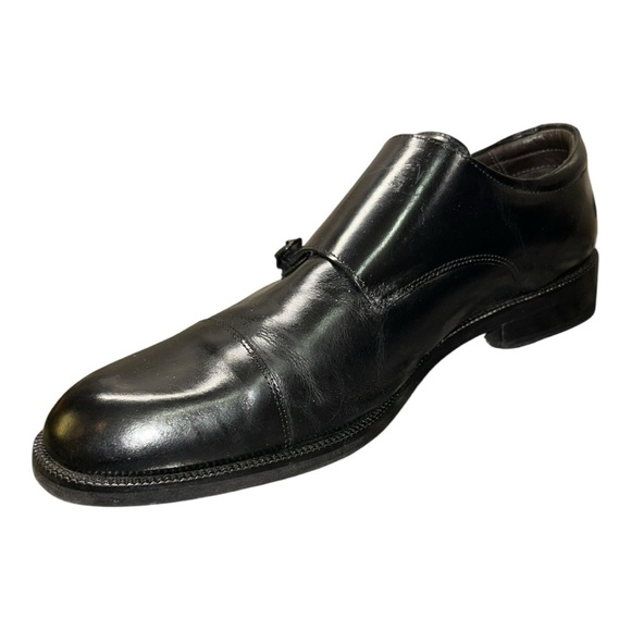 Studio Belvedere Frost Men’s Dress Black Leather Shoes Size 12 D Made in Brazil - Picture 4 of 14
